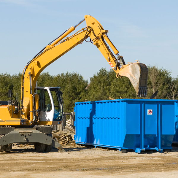 can i choose the location where the residential dumpster will be placed in Calvin KY